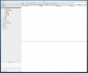 screenshot of my mail.app inbox