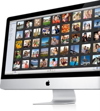 An iMac displaying iPhoto